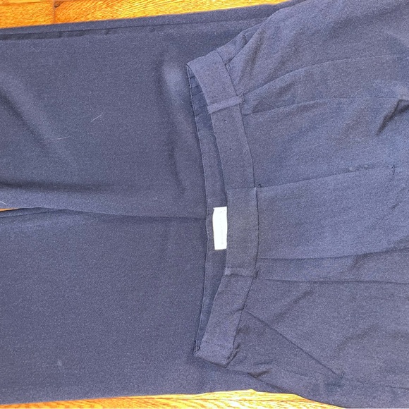 Curve Love A&F Sloane Tailored Wide Leg Pant Navy - Picture 3 of 3